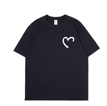 Personalized White Couple T-Shirts