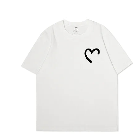 Personalized White Couple T-Shirts