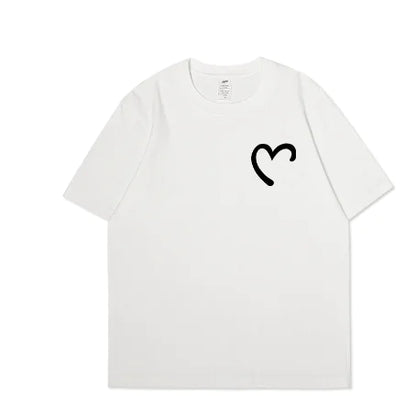 Personalized White Couple T-Shirts